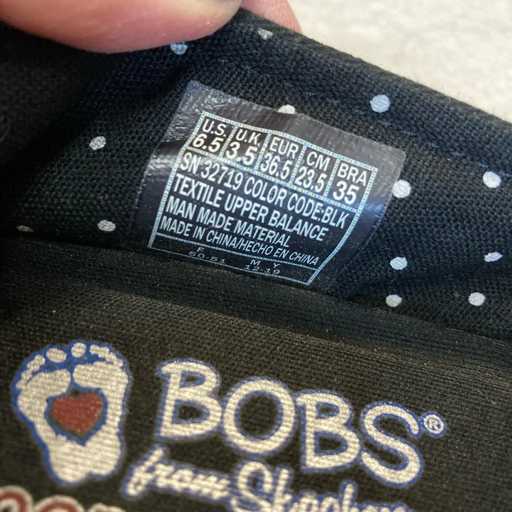 Bob’s Skechers Black Slip-On Shoes for women Sz 6.5 - Picture 7 of 12